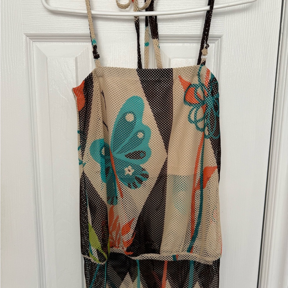 Floral Butterfly Mesh Dress